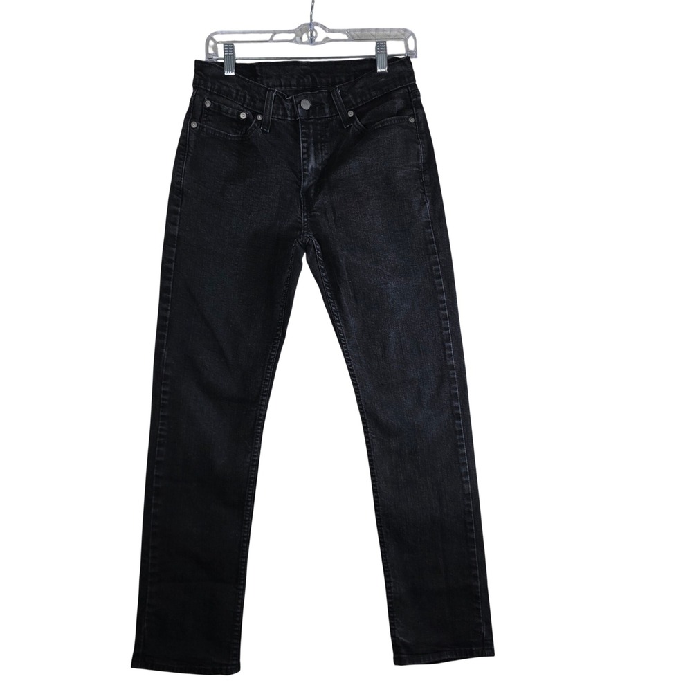 Levi's 514 Straight Fit Jeans Black Faded Stretch Denim 30x32 Mens Denim Classic